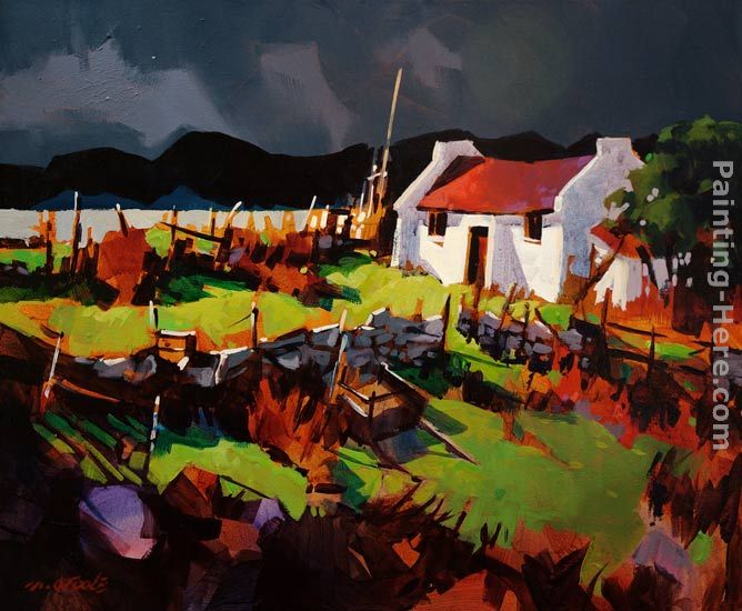 Donegal Storm painting - Michael O'Toole Donegal Storm art painting